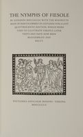 The Nymphis of Fiesole [...] with the woodcuts made by Bartolommeo di Giovanni for a lost Quattrocento edition...