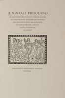 Il Ninfale Fiesolano [...] con le figure di una perduta edizione fiorentina del Quattrocento...