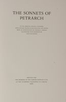 The sonnets of Petrarch in the original Italian, together with English translations...