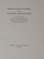 Pervigilium Veneris & De Rosis nascentibus.