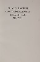 Primum pactum Confoederationis Helveticae MCCXCI.