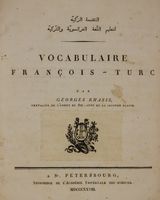 Vocabulaire francais-turc. Premiere partie [-seconde].