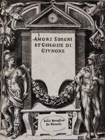 Frontespizio della serie Amori Sdegni et Gielosie di Giunone.