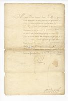 Lettera con firma 'Louis' inviata ad Antonio Lanti (Antonio Lante della Rovere).