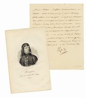 Lettera manoscritta con firma autografa - Napol - inviata al Ministro del Tesoro Nicolas Mollien.
