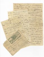 Raccolta di 3 lettere autografe firmate inviate a Gioachino Sera.