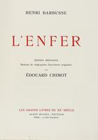 L'Enfer [...] edition dfinitive illustre de vingt-quatre eaux-fortes originales par Edouard Chimot.