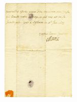 Breve lettera con firma autografa inviata al Duca di Lante [Antonio Lante della Rovere], Lisbona.