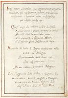 Raccolta di persone giustiziate nella / Citt di Bologna / Incominciando dall'anno 1030 / sino al presente [?].