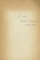 Dedica autografa all'amico scrittore Luigi Santucci sulla prima edizione dell'opera di Quasimodo ?Poesiè (Edizioni Primi Piani 1938).