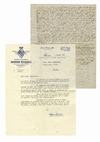Lunga lettera autografa firmata inviata al Cavaliere Lugi Bargagli, Segretario della Legazione del Granduca di Toscana a Parigi.
