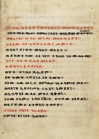 Codice pergamenaceo in lingua etiope.