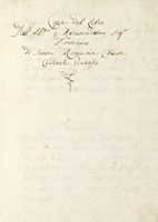 Copia del Libro / dell'Ill.mo e Reverendissimo Sig. / Domenico / di Santa Romana Chiesa / Cardinale Ginnasio.
