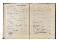Liber amicorum che contiene firme di esponenti di famiglie nobili italiane.