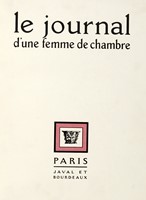 Le Journal d'une Femme de Chambre par Octave Mirbeau. Eaux-fortes de Lobel-Riche.