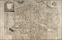 Plan de la ville et faubourg de Paris avec tous ses accroissemens et la nouvelle enceinte des barrieres de cette capitale.