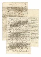 Raccolta di 4 manoscritti riguardanti la Guerra di successione di Mantova.