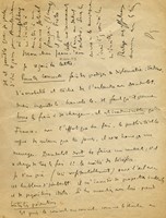 Lettera autografa siglata inviata al compositore Jean Wiener compositore.
