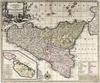Mappa Geographica totius Insulae et Regni Siciliae / Carte Particuliere de l'Isle de Malte et des isles Voisines.