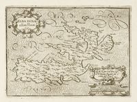 Lotto di tre mappe dell'Isola d'Elba.
