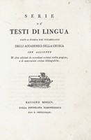 Bibliografia delle opere italiane latine e greche su la caccia, la pesca e la cinologia.