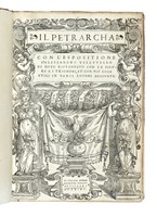 Il Petrarcha con l'espositione d'Alessandro Vellutello.