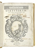 Pontremuli statutorum ac decretorum volumen.
