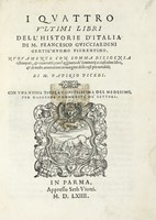 I quattro ultimi libri dell'Historie d'Italia.