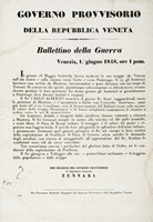 Raccolta di 4 manifesti. Venezia e il Governo Provvisorio.