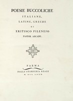 Poesie buccoliche italiane, latine, greche...