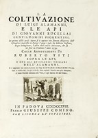 La coltivazione di Luigi Alamanni, e Le api di Giovanni Rucellai gentiluomini fiorentini.