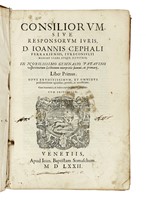Consiliorum sive responsorum iuris [...] Liber primus [-secundus]...