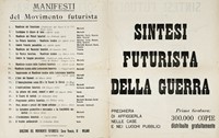 Sintesi Futurista della Guerra.