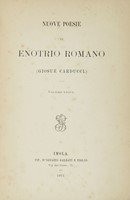 Nuove poesie di Enotrio Romano.