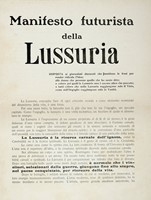 Manifesto futurista della lussuria.