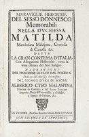 Maraviglie heroiche del sesso donnesco memorabili nella Duchessa Matilda Marchesana Malspina, Contessa di Canossa...