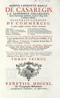 Discursus legales de commercio, in quibus fusissim tractantur materiae concernentes assecurationes. Naves, naula, & naulizationes [...] Tomus primus (-quartus). ...