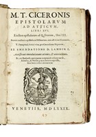 Epistolarum ad Atticum, libri XVI...