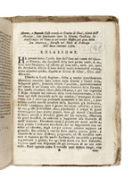 Miscellanea di opuscoli vari relativi a santi, alla morte di regnanti e a fatti di cronaca dell'epoca (omicidi, incendi, terremoti ecc.).