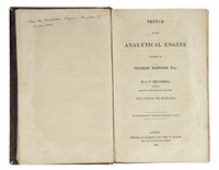 Sketch of the analytical engine invented by Charles Babbage Esq.