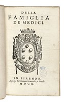 Importante lotto di 9 opere sulla casata dei Medici.