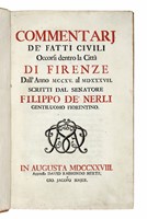 Commentarj de' fatti civili. Occorsi dentro la citt di Firenze...