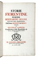 Storie fiorentine [...] dall'anno 1527 al 1555. Colla vita di Niccol Capponi...