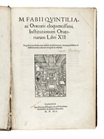 Institutionum oratoriarum libri XII...