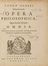  Hobbes Thomas : Opera philosophica.  - Asta Libri, manoscritti e autografi - Libreria Antiquaria Gonnelli - Casa d'Aste - Gonnelli Casa d'Aste
