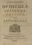  Descartes Ren : Opuscula posthuma, physica et mathematica... Scienze tecniche e matematiche, Geometria, Scienze tecniche e matematiche  - Auction BOOKS, MANUSCRIPTS AND AUTOGRAPHS - Libreria Antiquaria Gonnelli - Casa d'Aste - Gonnelli Casa d'Aste