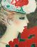  Jean Pierre Cassigneul  (Paris, 1935) : Ritratto femminile con fiori.  Nicola Alexandrovich Benois  (Pietroburgo, 1901 - Udine, 1988)  - Auction Books & Graphics - Libreria Antiquaria Gonnelli - Casa d'Aste - Gonnelli Casa d'Aste