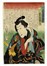  Utagawa Kunisada I (Toyokuni III)  (Edo, 1786 - 1865) : L'attore Sawamura Tanosuke nel ruolo di Jjir Mitsuyoshi.  - Asta Stampe, disegni e dipinti antichi, moderni e contemporanei - Libreria Antiquaria Gonnelli - Casa d'Aste - Gonnelli Casa d'Aste