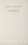  Keats John : Odes.  Nerval Grard de [pseud. di Labrunie Grard], Edgar Allan Poe, Charles Baudelaire  ( - 1867, )  - Asta Libri, autografi e manoscritti - Libreria Antiquaria Gonnelli - Casa d'Aste - Gonnelli Casa d'Aste
