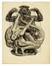  Wassilij Nicolaevic Masjutin  (1884 - 1955) : Lotto composto di 3 incisioni macabre.  Raphal Freida  (1877 - 1942)  - Auction Modern and Contemporary Art [II Part ] - Libreria Antiquaria Gonnelli - Casa d'Aste - Gonnelli Casa d'Aste